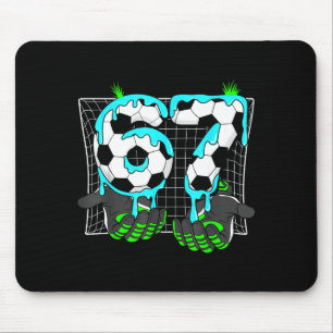 Soccer Ice Cream Drip 67 Hands Sports Six Seven Me Mouse Pad
