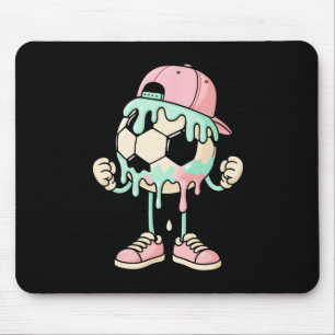 Soccer Ice Cream Drip Boys Youth Players Fan Sport Mouse Pad