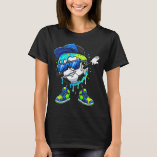 Soccer Ice Cream Drip Dabbing Sprinkles Sports Boy T-Shirt