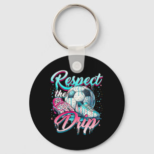 Soccer Ice Cream Sprinkles Theme Youth Respect The Key Ring