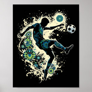 Soccer I'm 7 Years Old Boy Birthday  Poster