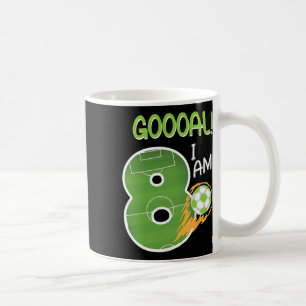 Soccer I'm 8 Years Old Boy Birthday Coffee Mug
