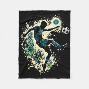 Soccer I'm 9 Years Old Boy Birthday Fleece Blanket