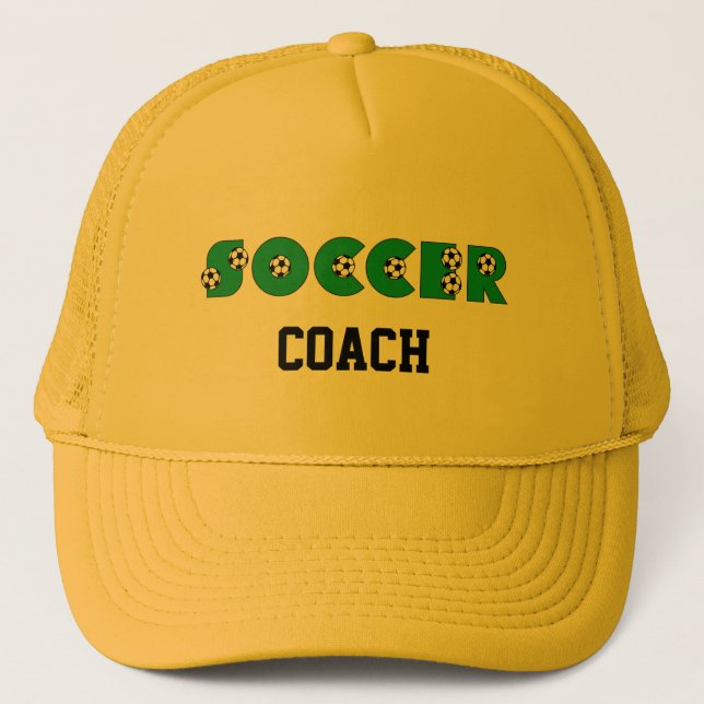 Soccer in Green Trucker Hat (Front)