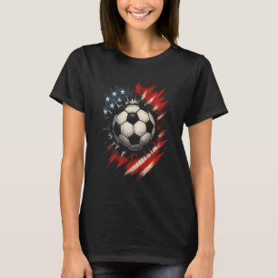 Soccer - Independence Day Flag T-Shirt