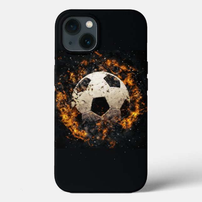 Soccer iPhone Case - Magnetic Tough Cases Blazing  (Back)
