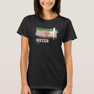 Soccer Iran Flag Football Womens Soccer Girls T-Shirt