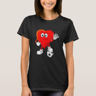 Soccer Is My Love Heart Shape Football Fans Soccer T-Shirt