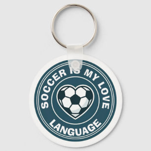 Soccer Is My Love Language; Soccer Heart Love  Key Ring