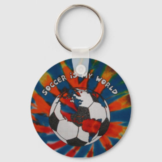 Soccer is my World Key Ring
