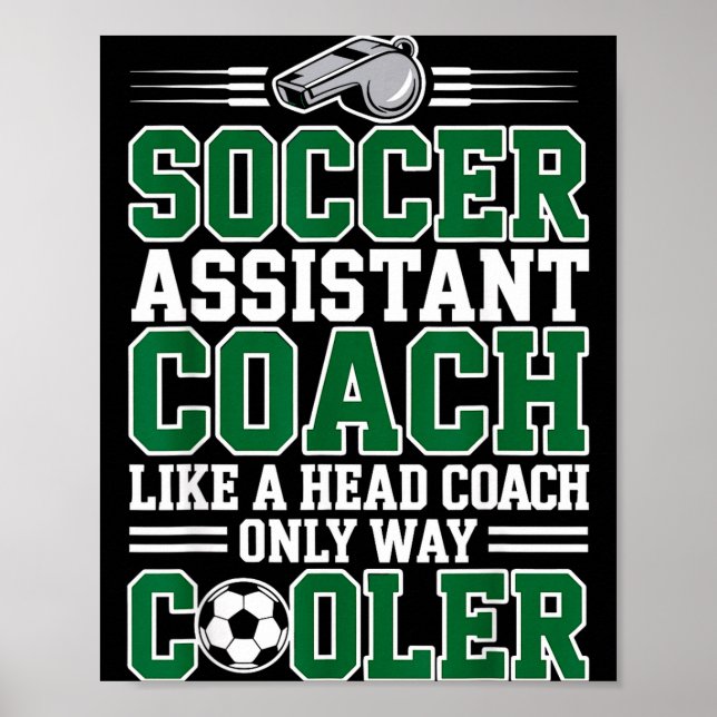 Soccer Istant Coach Like A Head Coach Only Way Coo Poster (Front)