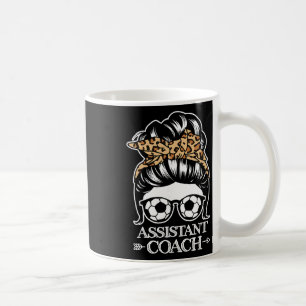 Soccer Istant Coach Messy Bun Hair Funny Soccer Co Coffee Mug
