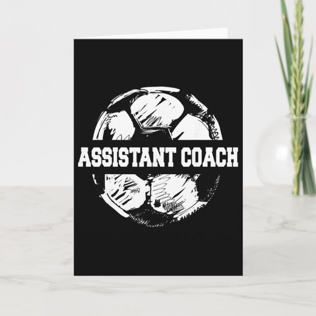 Soccer Istant Coach Soccer Ll Split Funny Soccer C Card (Front)