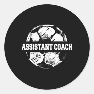 Soccer Istant Coach Soccer Ll Split Funny Soccer C Classic Round Sticker