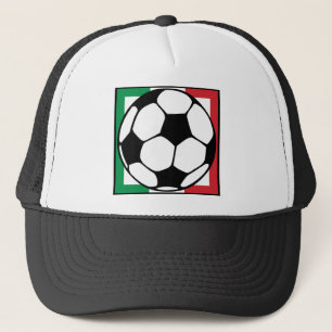 soccer. italia square. trucker hat