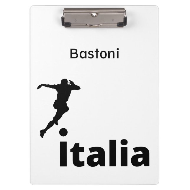 Soccer Italy, customisable  Clipboard (Front)
