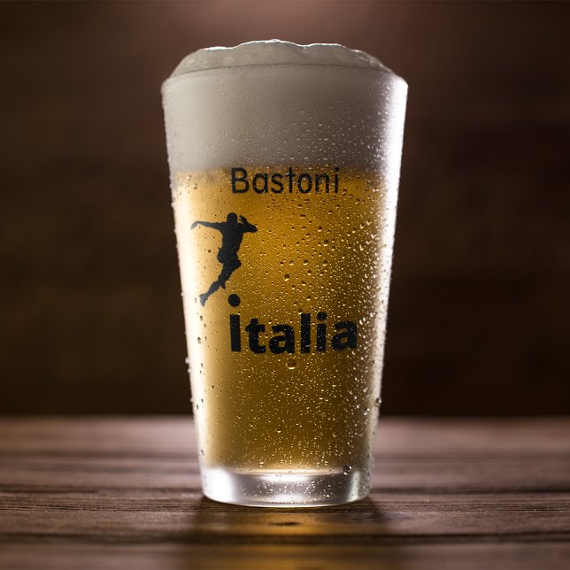 Soccer Italy, customisable  Glass (Creator Uploaded)
