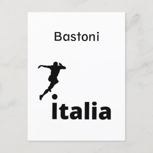 Soccer Italy, customisable  Holiday Postcard