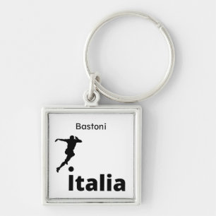 Soccer Italy, customisable Key Ring