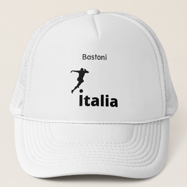 Soccer Italy, customisable  Trucker Hat (Front)