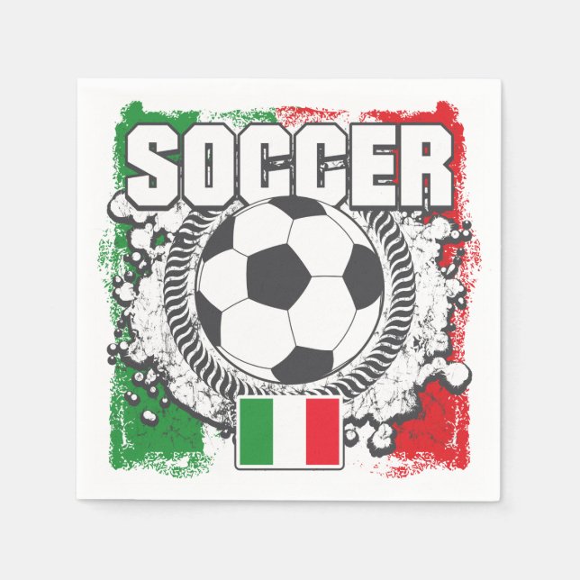 Soccer Italy Napkin (Front)