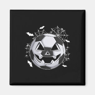 Soccer Jack O Lantern Pumpkin Face Halloween Costu Magnet