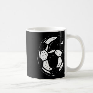 Soccer Jersey Number 6 Sketched Soccer Byll Style Coffee Mug