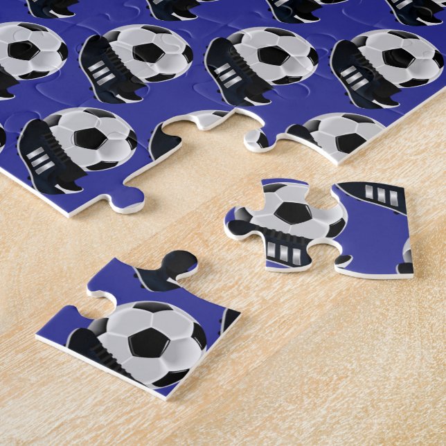 Soccer Jigsaw Puzzle Blue (Side)