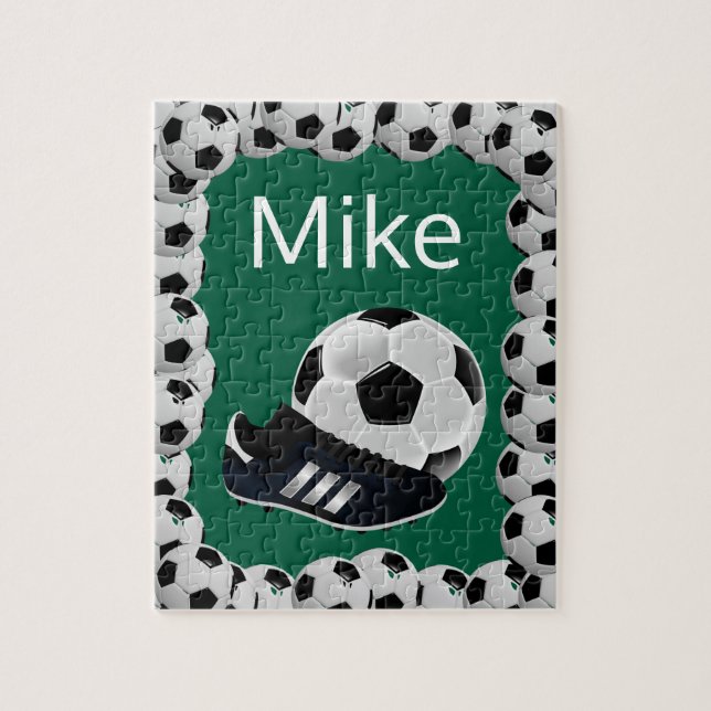 Soccer Jigsaw Puzzle Green (Vertical)