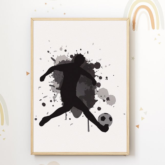 Soccer Kids Room Poster Sports Nursery Print (Creator Uploaded)
