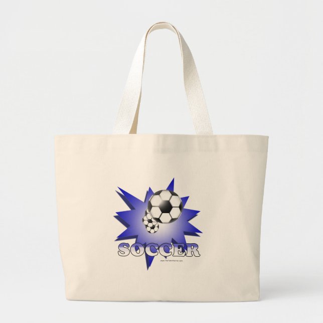 Soccer! Large Tote Bag (Front)