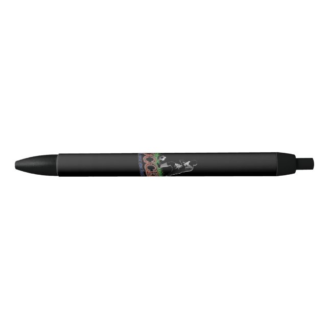 Soccer Leave Me Here Black Ink Pen (Front)