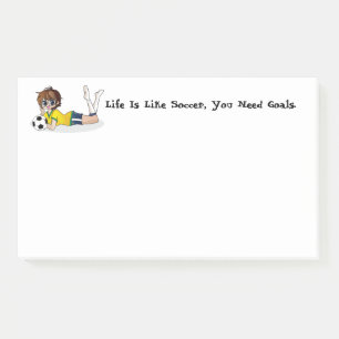 Soccer & Life Post-it Notes