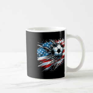 Soccer Ll 4th Of July Boys American Flag Patriotic Coffee Mug