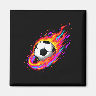 Soccer Ll Breaking Through Wall Funny Soccer T Shi Magnet