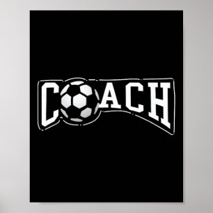 Soccer Ll Coach Gift - Sports Coaching Head Poster
