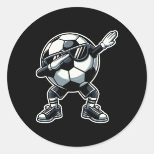 Soccer Ll Dabbing Funny Player Soccer _1 Classic Round Sticker