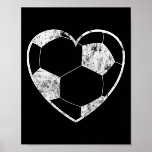 Soccer Ll Heart Funny Gift For Players Coaches Wom Poster
