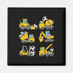 Soccer Ll Kids Footll Construction Trucks Toddler Magnet