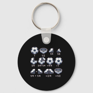 Soccer Ll Math Fraction Ck To School Teacher Stude Key Ring