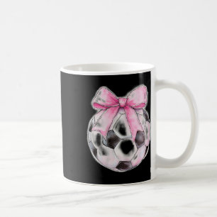 Soccer Ll Pink Coquette Bow Dainty Ribbon Girls So Coffee Mug