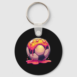 Soccer Ll Red Cream Drip Youth Drip Soccer For Gir Key Ring