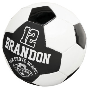 Soccer Logo - Black and White Ball