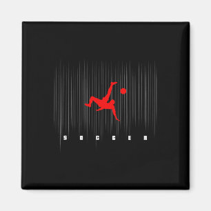 Soccer Logo Motif Soccer For Men Boys Soccer Playe Magnet