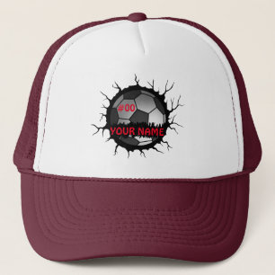 Soccer Logo, Soccer Custom Name, Soccer Gift Trucker Hat