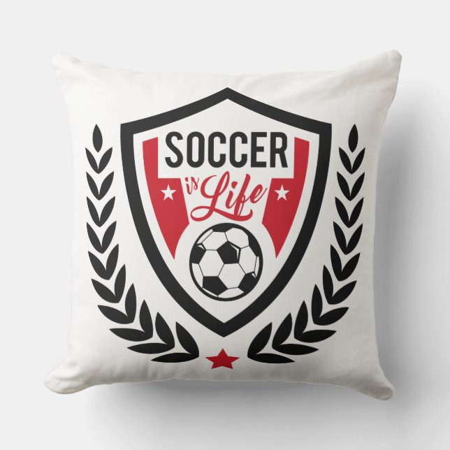 Soccer Logo throw pillows (Front)
