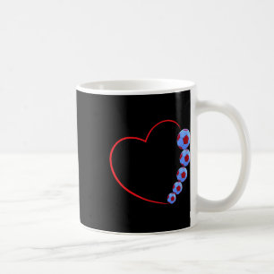 Soccer Love Design - Heart And Footbyll Fusion Coffee Mug