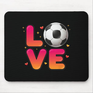 Soccer Love Tee, Footll Fan Apparel, Goal Scoring Mouse Pad