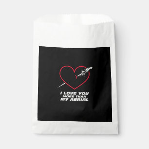 Soccer Love You More Than My Aerial Playful Valent Favour Bag