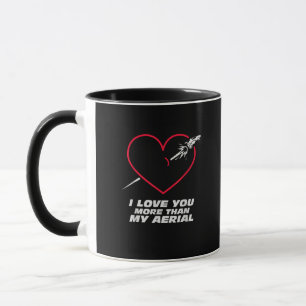 Soccer Love You More Than My Aerial Playful Valent Mug